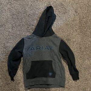Ariat Kids Charcoal and Black Hoodie